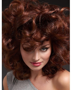 Perfect Auburn Long Curly Layered Beautiful Wigs