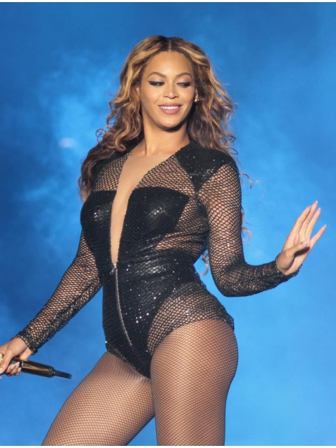 High Quality Long Curly Blonde Without Bangs Beyonce Inspired Wigs