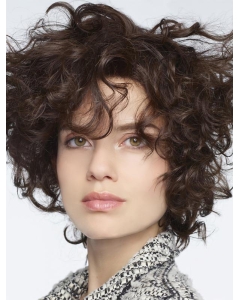 Amazing Brown Long Curly With Bangs Fantastic Wigs