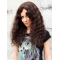 Soft Auburn Curly Long Human Hair Wigs