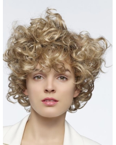 So Great Blonde Long Curly With Bangs New Design Wigs