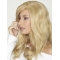 Blonde Curly Remy Human Hair Flexibility Long Wigs