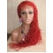 22 Inches Long Curly Lace Front Synthetic Wigs