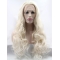 Synthetic Ombre/2 Tone 28" Curly Lace Front Without Bangs Long Wigs