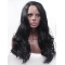  Good Black  Curly Without Bangs Lace Front Synthetic Long  Women Wigs
