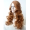 Without Bangs Curly Blonde Long Lace Front Synthetic Women Wigs