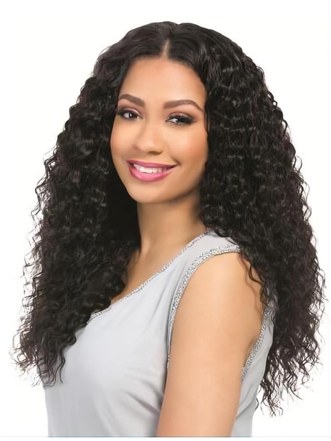 Black Curly Without Bangs Remy Human Hair 360 Lace Women Wigs
