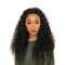 Black Curly Without Bangs Remy Human Hair 360 Lace Women Wigs