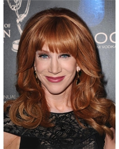  Lace Front Long Synthetic Curly Women Kathy Griffin Wigs