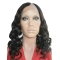 Sassy Black Curly Lace Front Long Human Hair U Part Women Wigs