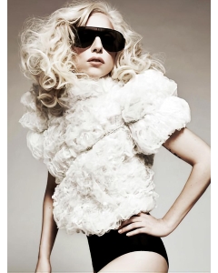 Popular Curly Lace Front Long Synthetic Lady Gaga Women Wigs