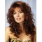 Comfortable Auburn Curly Capless Synthetic Long  Women Wigs