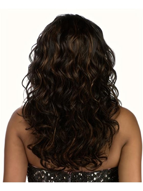 Cosy Black Curly Lace Front Long Human Hair Women Wigs