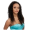 Suitable Brown Curly Capless Long Human Hair Wigs & Half Women Wigs