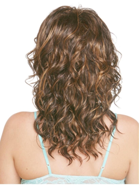 Beautiful Synthetic Brown Capless Curly Long Women Wigs