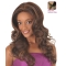 Comfortable Brown Curly Long Glueless Synthetic Lace Front  Women Wigs 