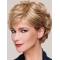 Blonde Short Curly 8" Layered Womens Synthetic Lace Front Monofilament Wigs
