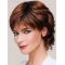 8" Curly Lace Front Monofilament Short Synthetic Layered Wigs For Older Ladies