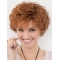 Copper Layered 10" Curly Lace Front Copper Short Synthetic Wigs