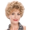 Popular Blonde Sexy Cheap Short Wavy capless Wig 8 Inches For Older Women