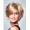 Custom Charming Celebrity Hairstyle Short Curly Lace Front Mono Top Wigs