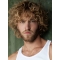 Affordable Short Curly Cut Human Hair Full Lace Men's Wig