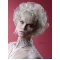 Young Fashion Platinum Blonde Curly Celebrity Short Synthetic Wigs For Older Women