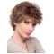 Fashionable Auburn Curly Short Classic Heat Friendly Synthetic Wig For Older Women