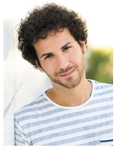 Designed Lace Front Curly Short Men Wigs