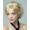 New Blonde Curly Short Petite Wigs