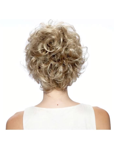 Blonde Curly Synthetic Soft Short Wigs