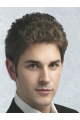 Comfortable Brown Curly Short Men Wigs