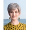 Straight Monofilament Grey Synthetic 6" Boycuts Ladies Short Wigs