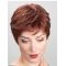 Fashion Short Copper 8Inch Straight Synthetic Monofilament Heat Resistant Wigs