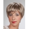 Short Blonde Pixie Cut 8Inch Straight Synthetic Mono Wigs For Older Women