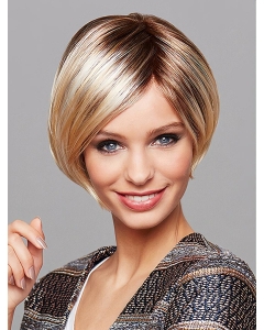 8" Straight Short Bobs Real Human Hair Wigs