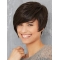 Monofilament Black Synthetic 8" Short Bob Wig