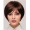 8" Straight Monofilament Synthetic With Bangs Womens Short Wigs