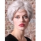 Synthetic 8" Straight Short Grey Women Classic Wig