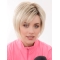 Discount 8" Short Straight Blonde Bob Wigs