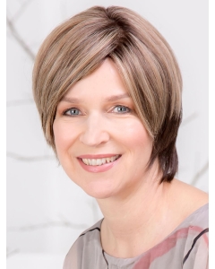 Monofilament 8" Popular Blonde Bobs Human Hair Wigs