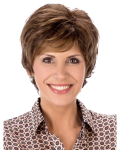 Brown Straight Capless Great Boycuts Synthetic Wigs