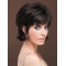 Refined Black Straight Short Human Hair Wigs