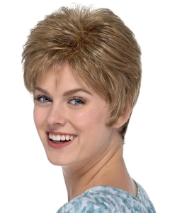 Blonde Capless Straight 6" Classic Womens Wigs