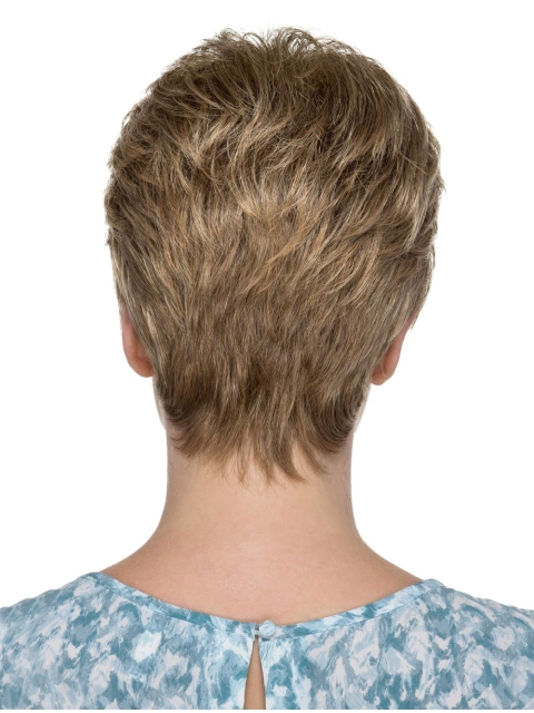 Blonde Capless Straight 6" Classic Womens Wigs