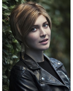 8" Straight Blonde Boycuts Synthetic Wigs