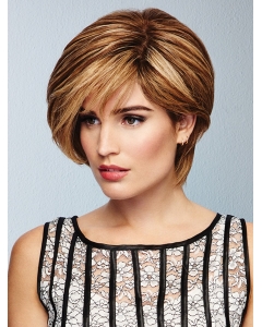 Straight 100% Hand-Tied Ombre/2 Tone Layered 100 Hand Tied Wig Human Hair