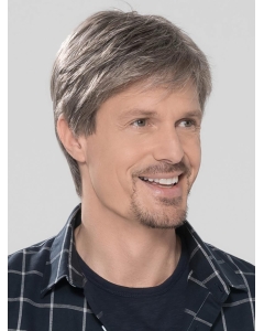 Short Synthetic Hand Tied Men Wig