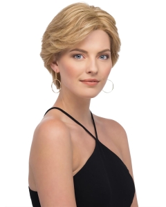 Straight Blonde Layered Human Hair Wigs