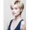 8" Straight Blonde Boycuts Short Wigs